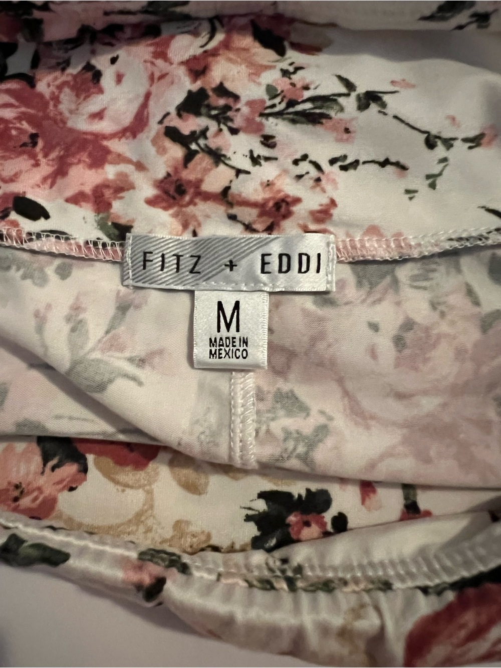 Fitz + Eddi Shorts Womens Medium Biker Floral Jersey Stretch Yoga Lounge Casual - Picture 3 of 4